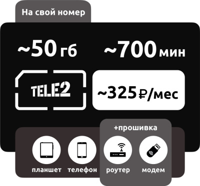 Тариф Теле2 “Мой Онлайн” со скидкой 50%: купить с доставкой по России в интернет-магазине